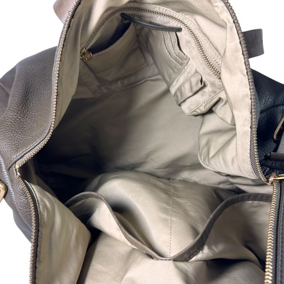 Genuine MARC By Marc Jacobs Genuine Olive Brown Leather Duffle Travel Bag - Picture 10 of 13